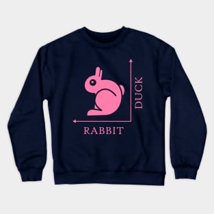 Duck Rabbit Illusion Crewneck Sweatshirt